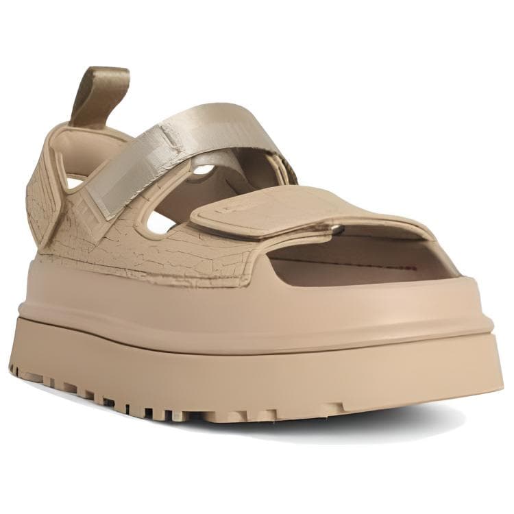 Шлёпанцы UGG GoldenGlow One Шнуровые Сандалии Женские Коричневые - изображение 3