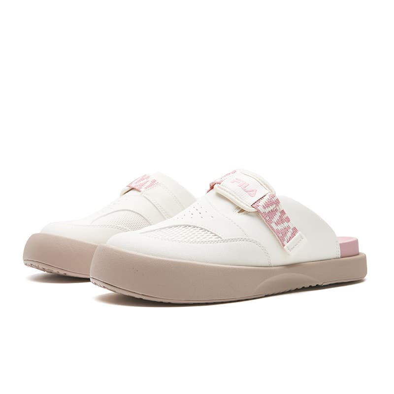 Сандалии FILA SMILA Домашние тапочки Женские Молочный Белый Cool Breeze Фиолетовый - изображение 3