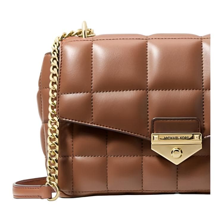 Мини-сумка MICHAEL KORS Soho Полиуретан с полиэстером Конверт Сумка Сумка через плечо Сумка на плечо Большая женская коричневая - изображение 3