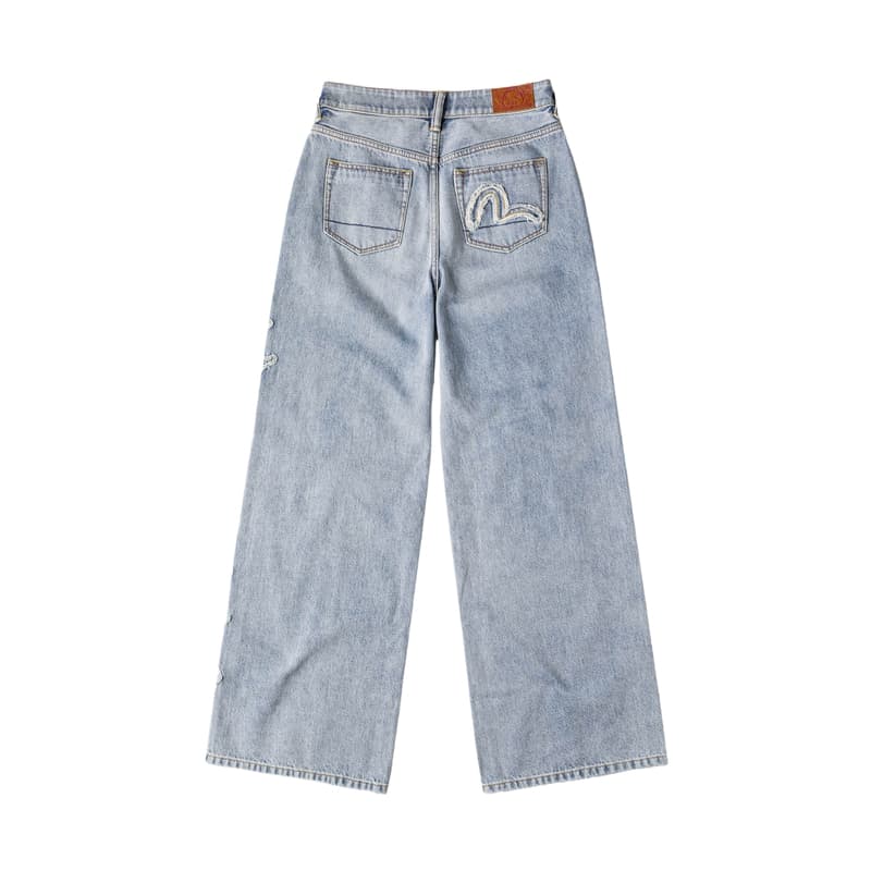 Джинсы EVISU Джинсовый Синий Женские Джинсы - изображение 2