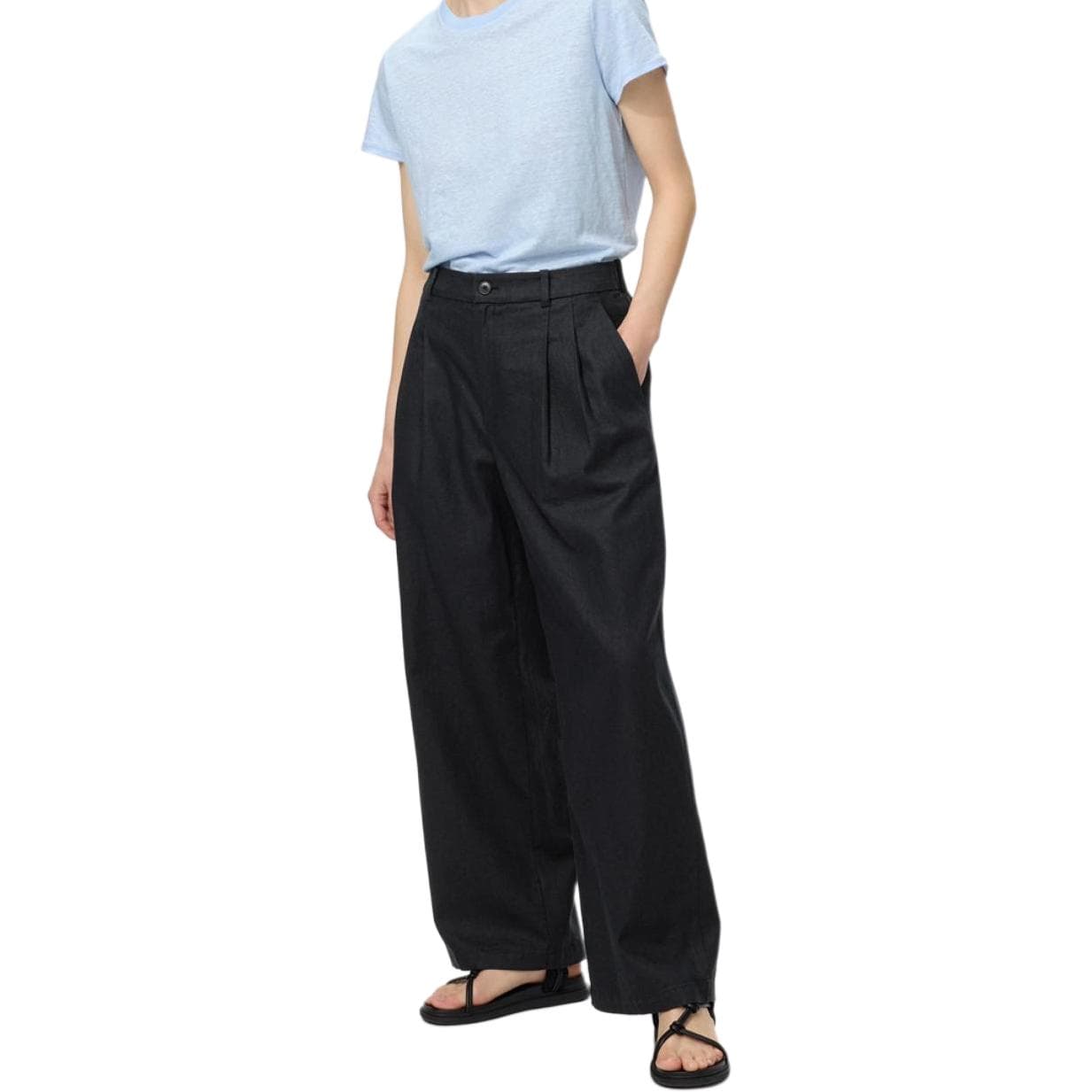Штаны UNIQLO Comptoir Des Cotonniers Черные Женские Повседневные Штаны - изображение 1