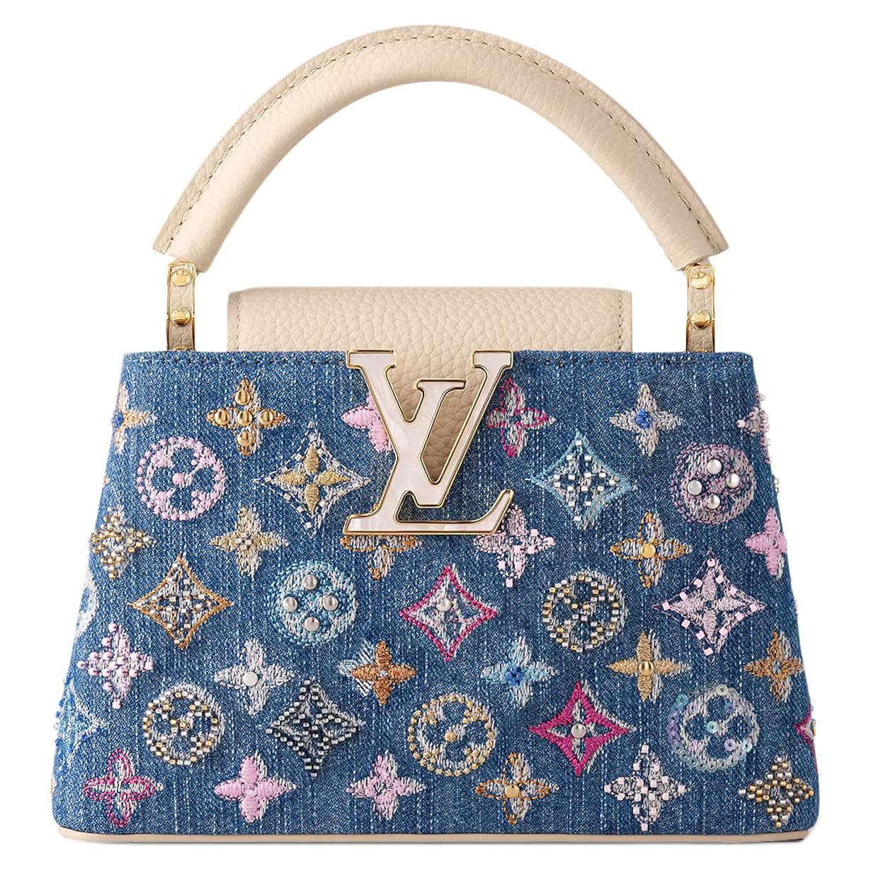 Сумка Louis Vuitton Capucines Monogram Denim - изображение 1