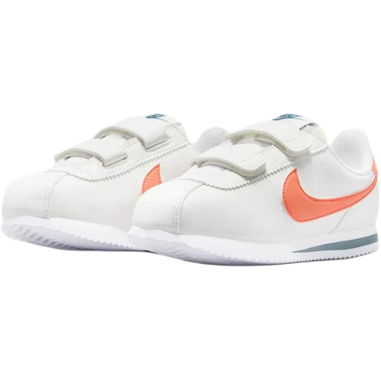 Кроссовки Nike Cortez Low Топ Повседневная обувь Белый и оранжевый Детский - изображение 3