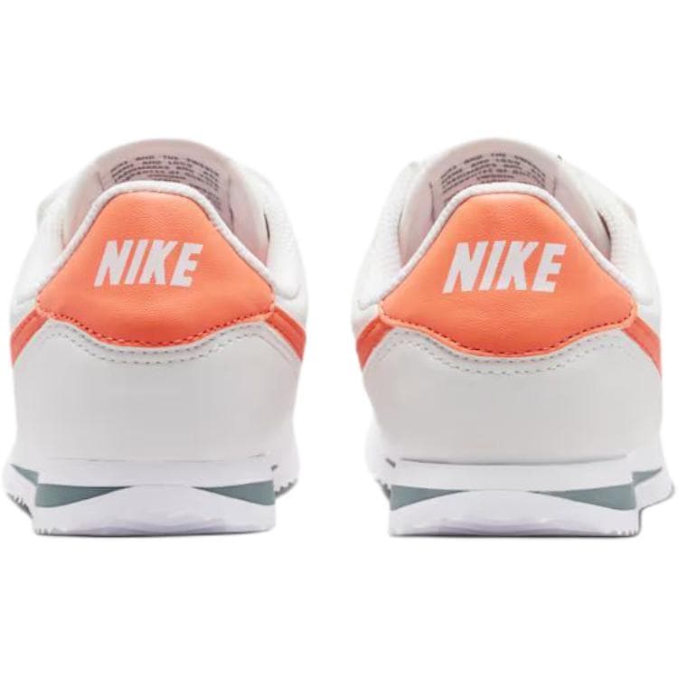 Кроссовки Nike Cortez Low Топ Повседневная обувь Белый и оранжевый Детский - изображение 4