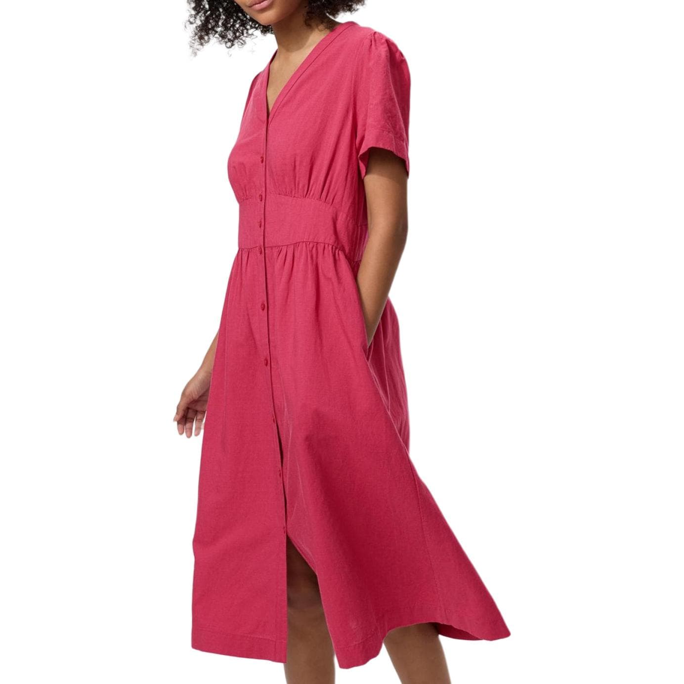 Платье UNIQLO Comptoir Des Cotonniers Красный Женские Короткие Платья с Длинными Рукавами - изображение 1