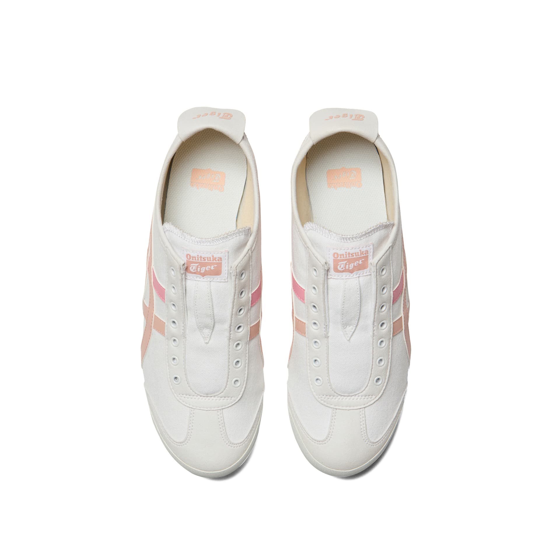 Кроссовки Onitsuka Tiger MEXICO 66 Slip-On Повседневная Обувь Унисекс Белый Розовый - изображение 5