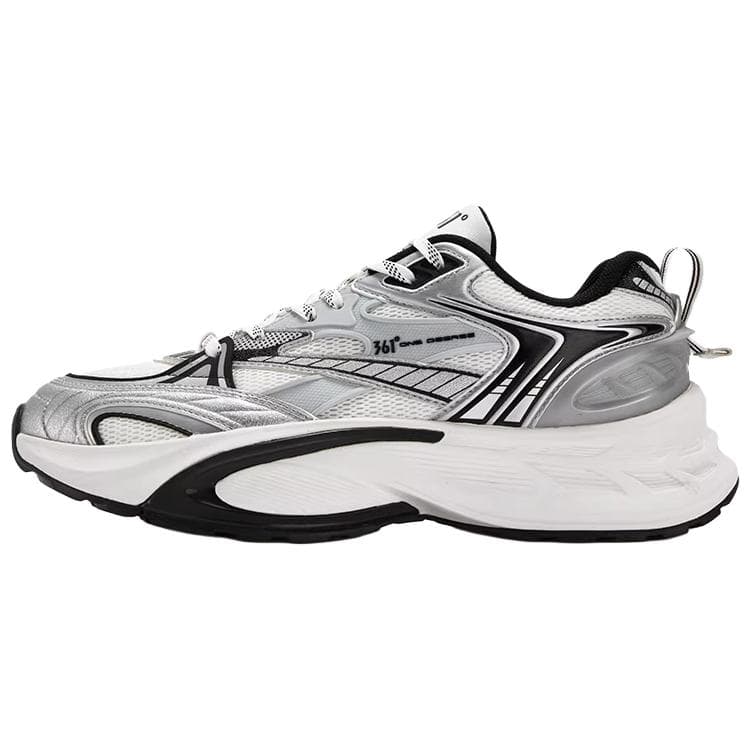 Кроссовки 361° Chunky Sneakers Low Top Silver White Obsidian Black Men's - изображение 1