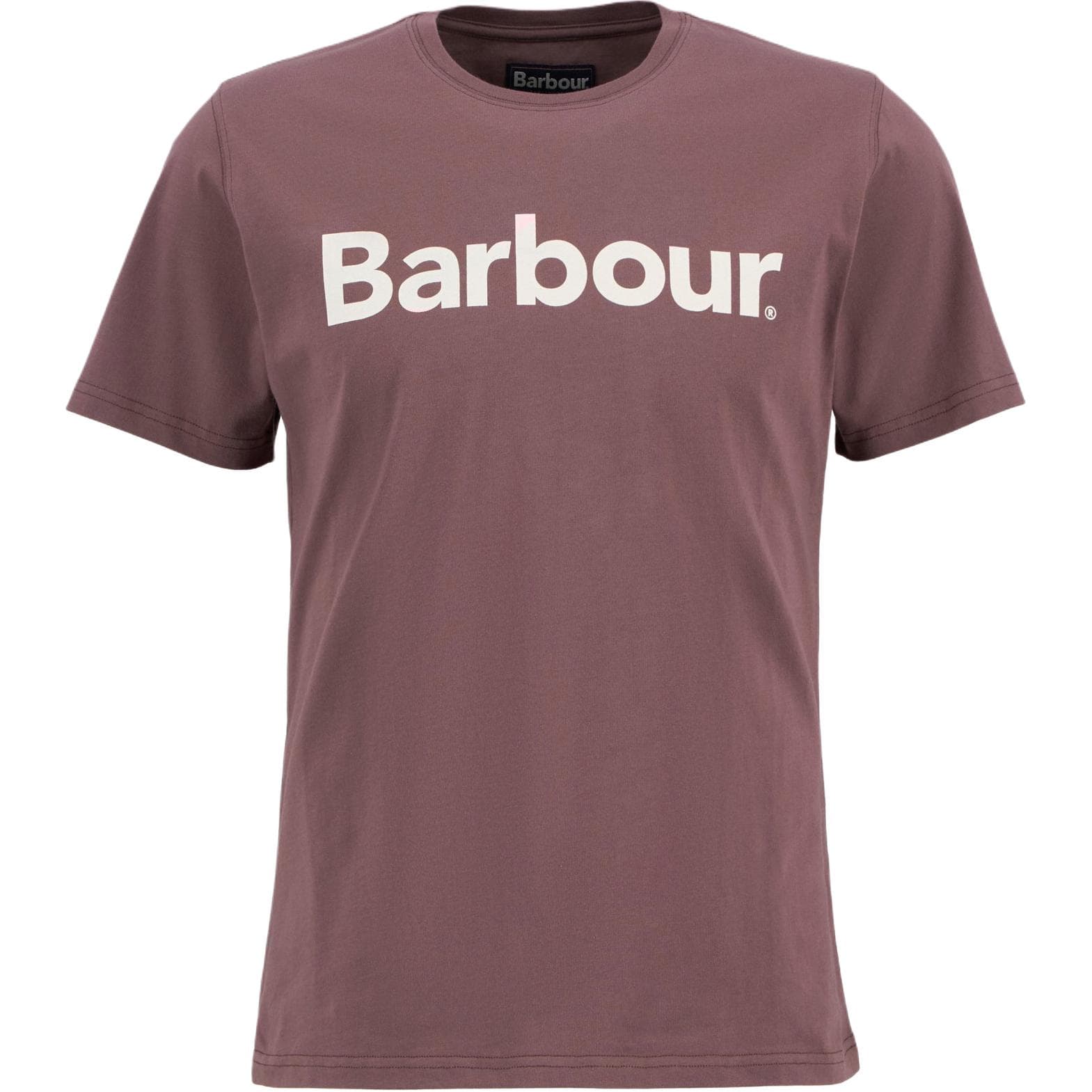 Футболка BARBOUR Мужская T-рубашка розового и коричневого цвета - изображение 1