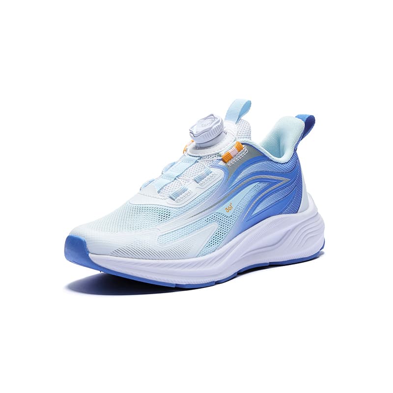 Кроссовки 361°KIDS Lightling 2,0 Противоскользящие Износостойкие Дышащие Амортизирующие и Легкие Беговые Кроссовки Белый Синий - изображение 3