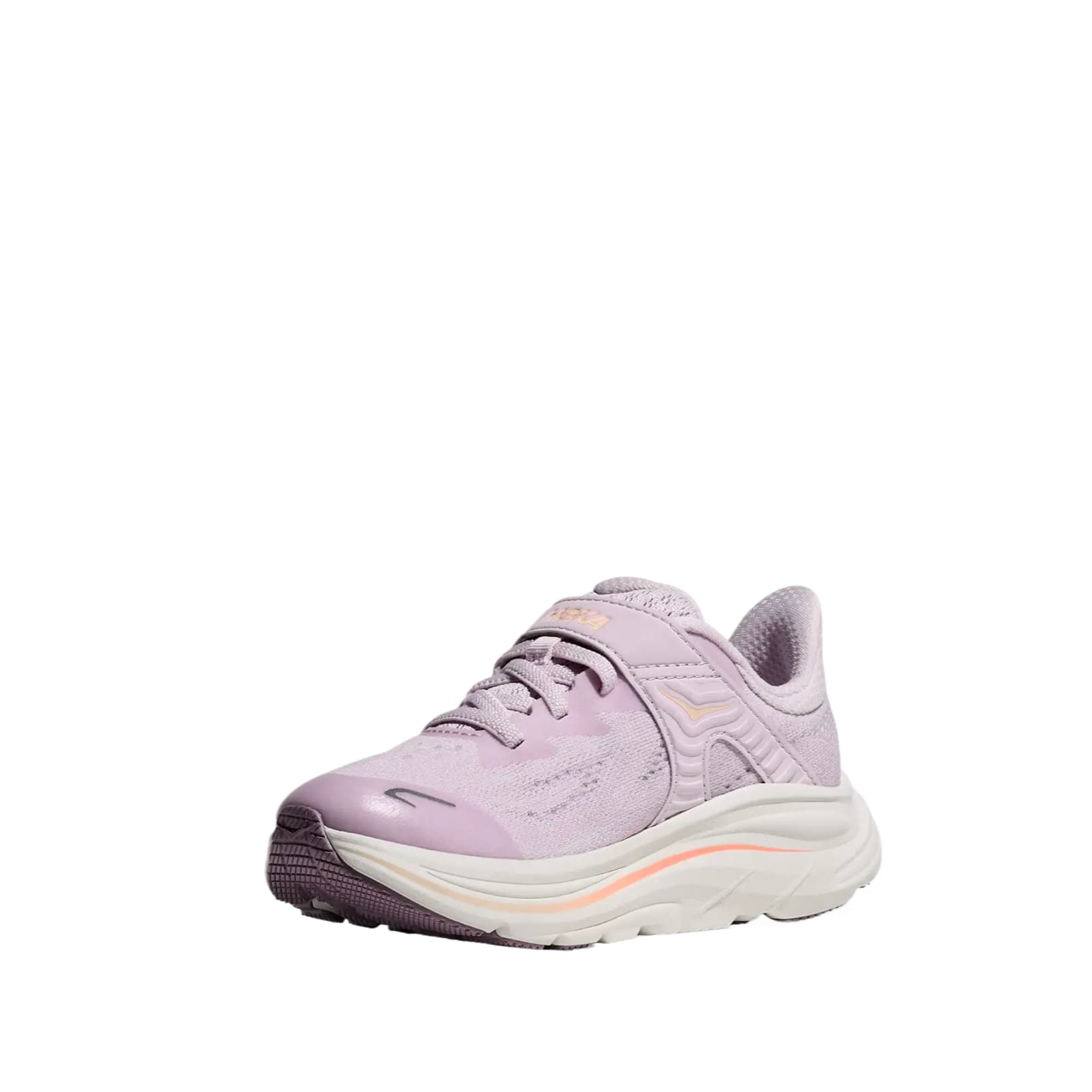 Кроссовки HOKA ONE ONE Детские беговые кроссовки Low Топ Светло-фиолетовый Кремовая текстура Апельсин Блестящий Kids - изображение 3