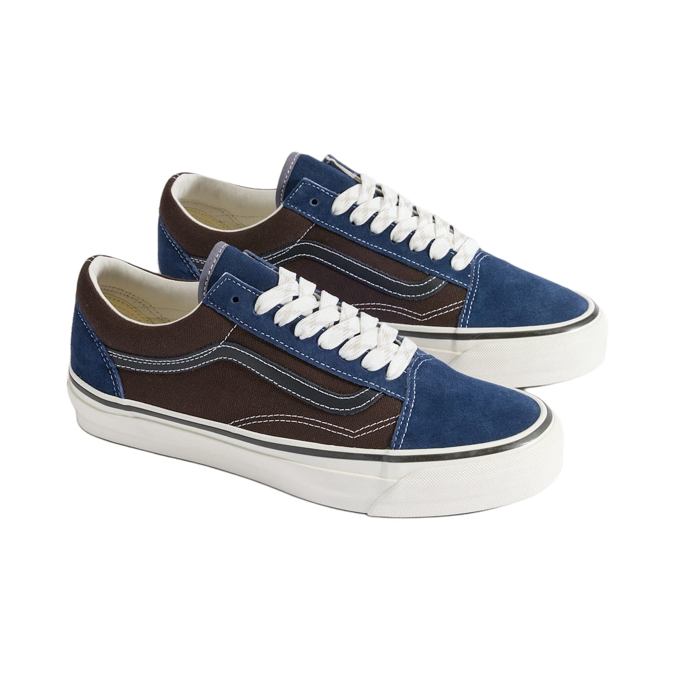 Кроссовки Vans Premium Old Skool Кожа Текстиль Низкие Кроссовки для Скейтбординга Мужские - изображение 2