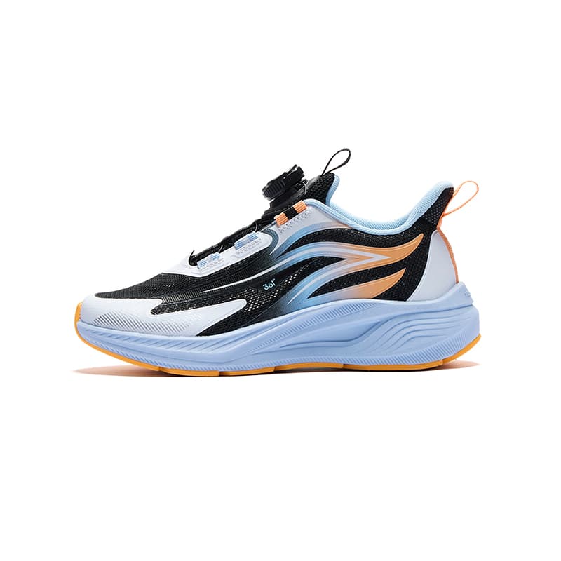 Кроссовки 361°KIDS Lightling 2,0 Противоскользящие Износостойкие Дышащие Амортизирующие и Легкие Беговые Кроссовки Черный Белый - изображение 1