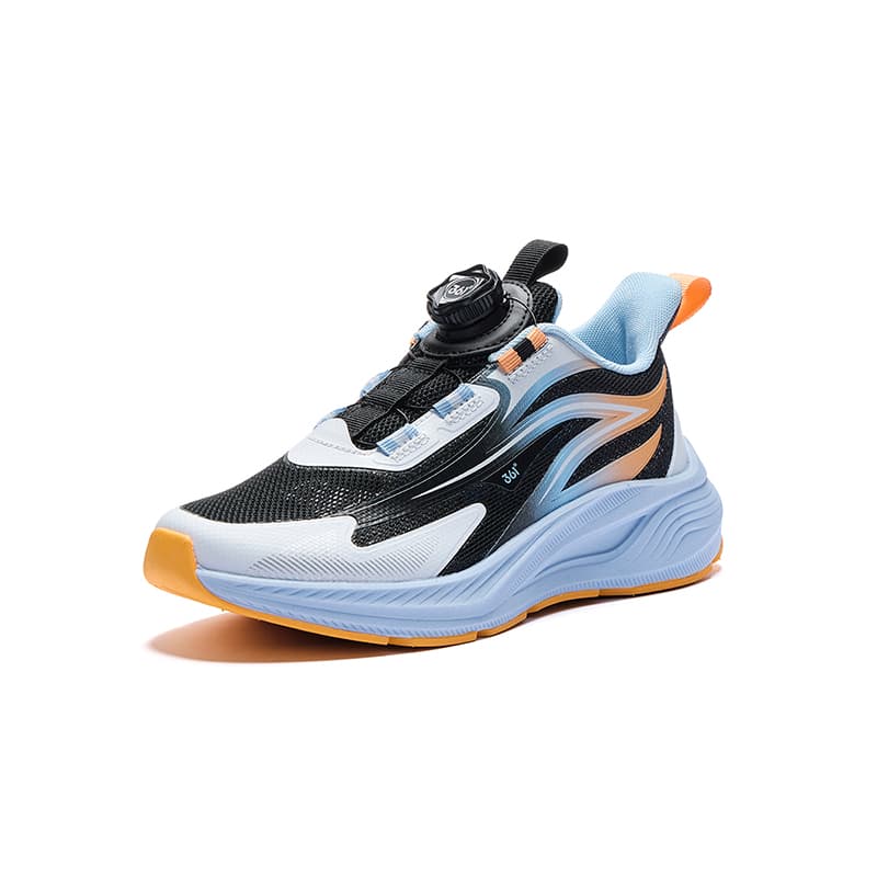 Кроссовки 361°KIDS Lightling 2,0 Противоскользящие Износостойкие Дышащие Амортизирующие и Легкие Беговые Кроссовки Черный Белый - изображение 3