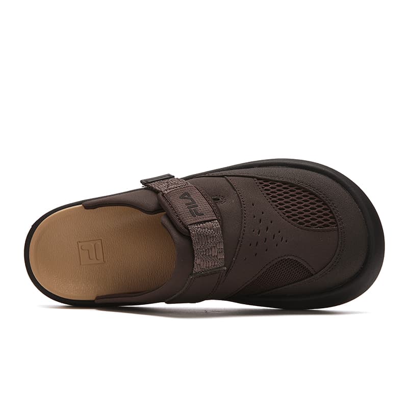 Сандалии fila SMILA Закрытые тапочки Женские Murchy Коричневый черный - изображение 4