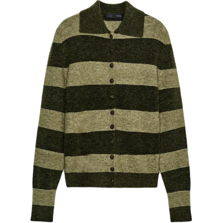 Кардиган ZARA Зеленые Женские Свитера - изображение 1
