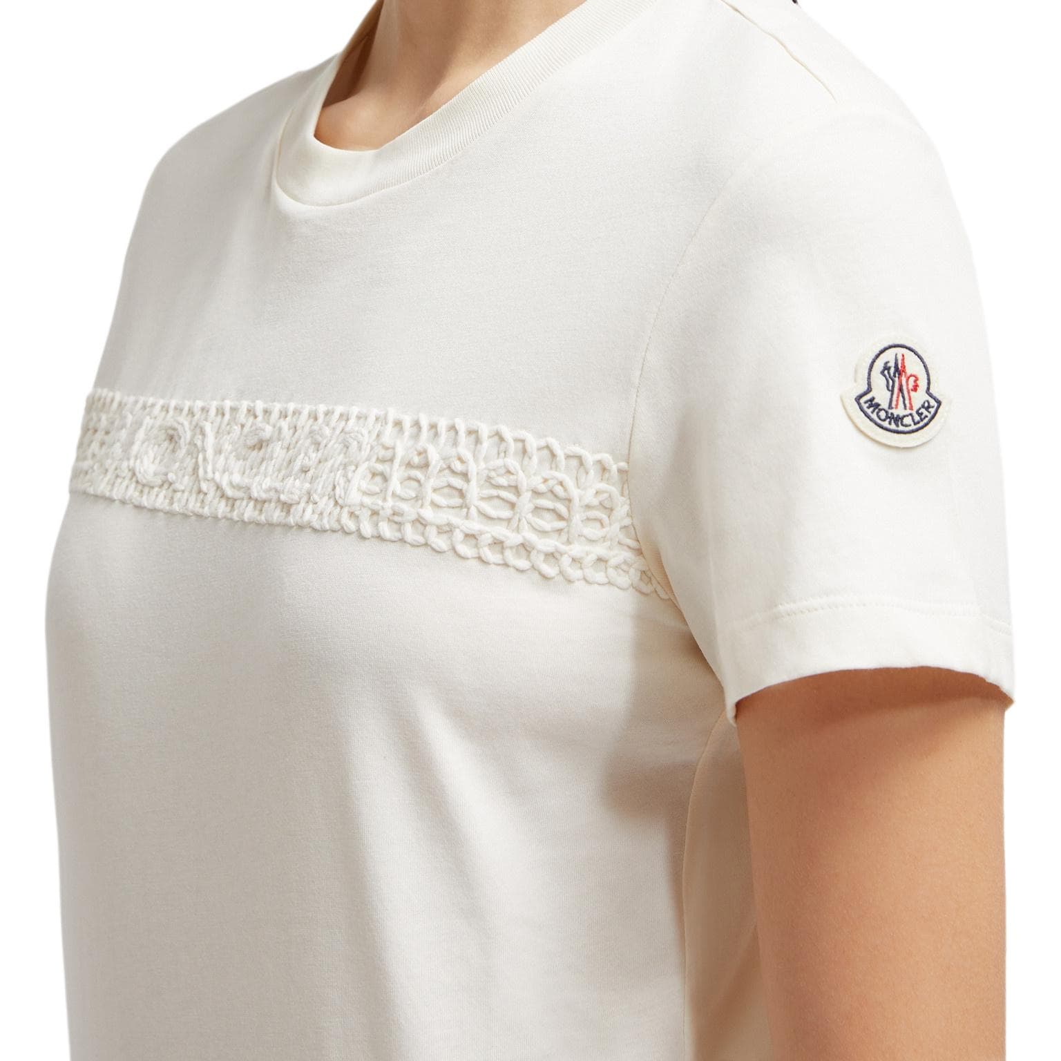 Футболка Moncler Белые Женские Футболки - изображение 5