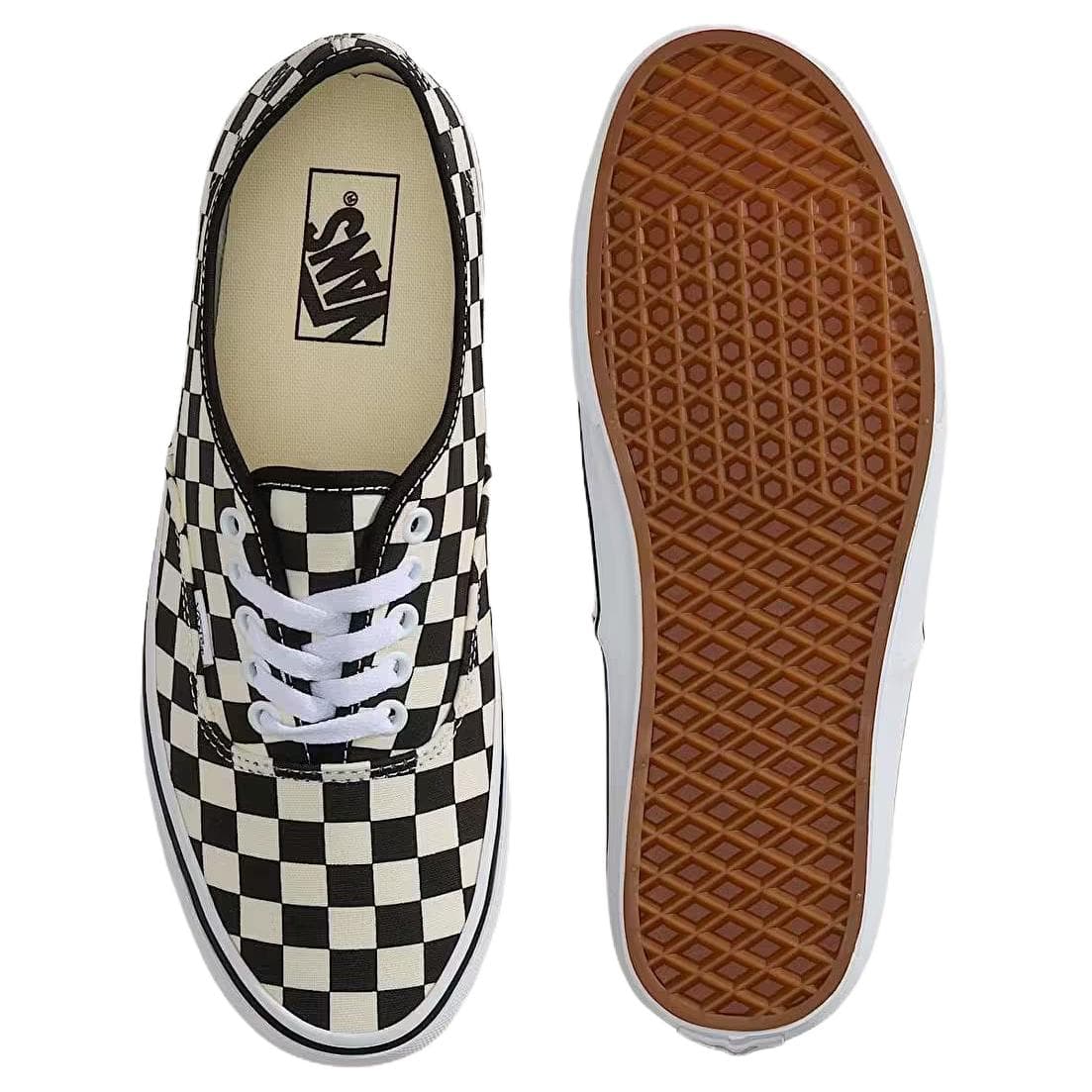Кроссовки Vans Аутентичный Скейтборд Обувь Унисекс Черный белый - изображение 4