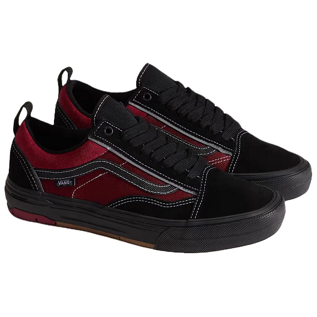 Кроссовки Vans Skate Old Skool Скейтборд Обувь Унисекс Черный Красный - изображение 2