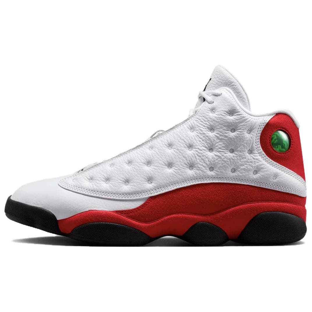 Ретро баскетбольные кроссовки Jordan Air Jordan 13 Противоскользящие Устойчивые к износу MID Топ Ретро-баскетбольные кроссовки Мужские Белый Красный - изображение 1