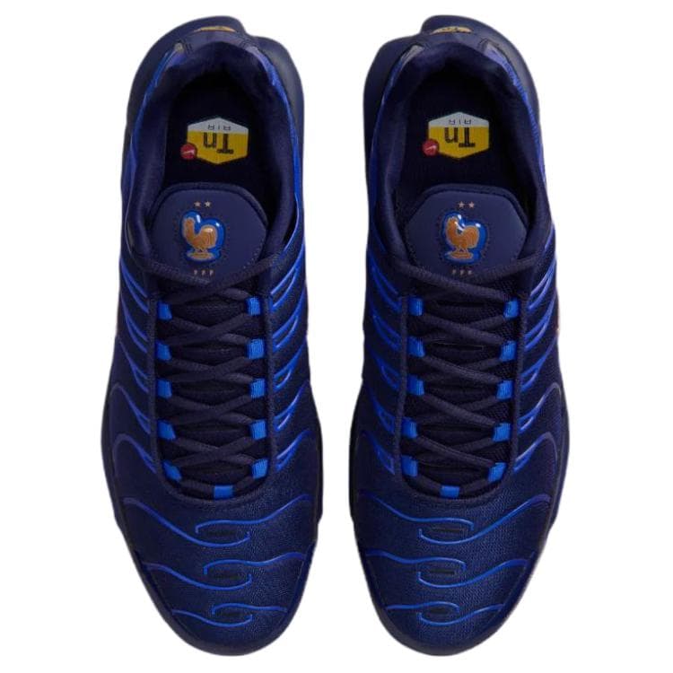 Кроссовки для бега Nike X French Football Federation Air Max Plus Дышащая Поддержка Амортизация Беговые кроссовки Мужские Черные Синие - изображение 3