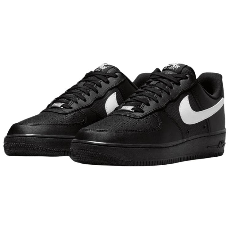 Кроссовки Nike Air Force 1 Low Топ Скейтборд Обувь Мужской Черный белый - изображение 3