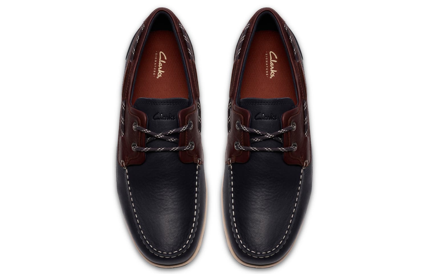 Лоферы Clarks Orson Парус Коровья кожа Удобные Лоферы Мужские Темно-синие - изображение 2