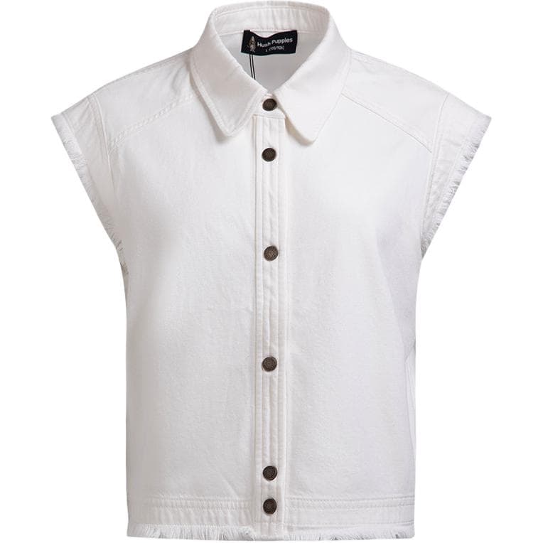Hush Puppies FOG Белый деним Женские жилеты - изображение 1