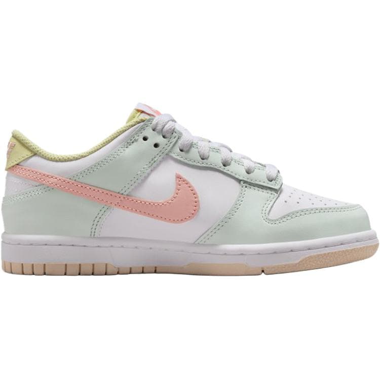 Кроссовки Nike Dunk Low Топ Скейтборд Обувь Бело-зеленый Унисекс - изображение 2