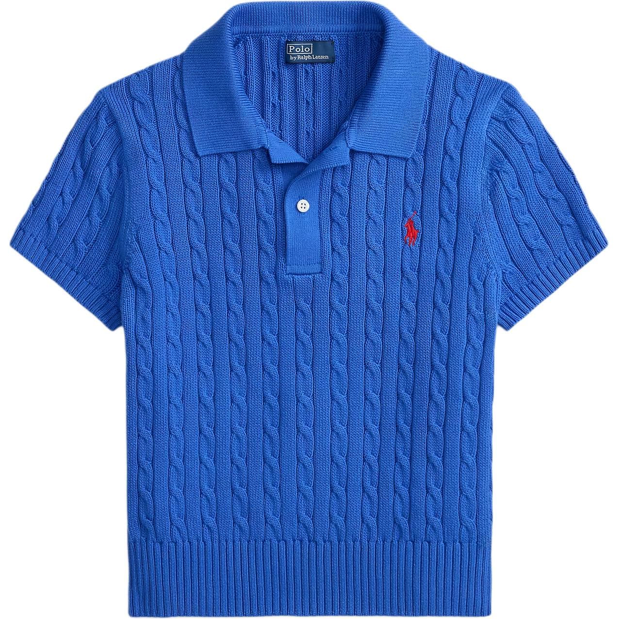Кофта Polo Ralph Lauren SS26 Трикотаж Облегающий Женский Формальный Синий - изображение 1