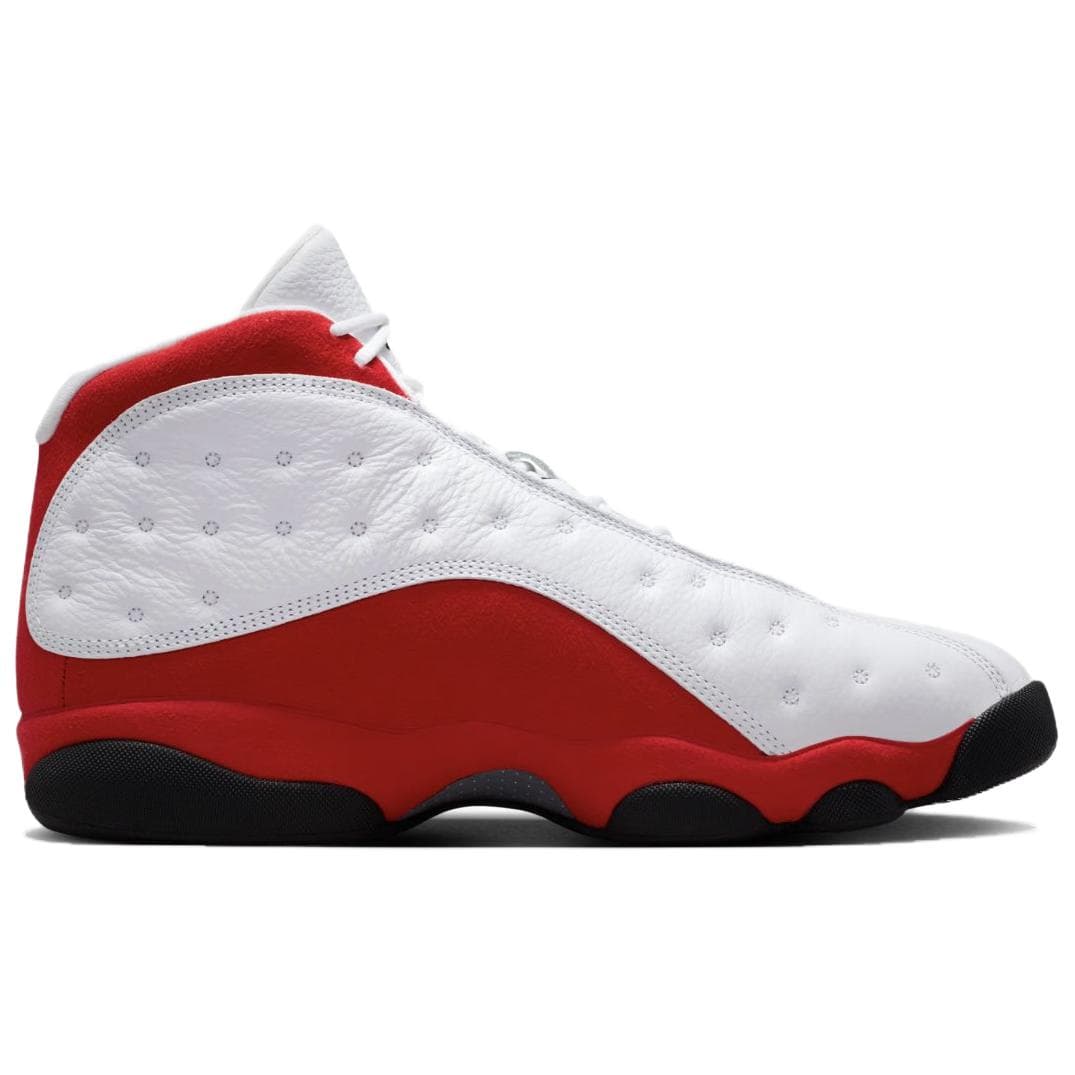Ретро баскетбольные кроссовки Jordan Air Jordan 13 Противоскользящие Устойчивые к износу MID Топ Ретро-баскетбольные кроссовки Мужские Белый Красный - изображение 2