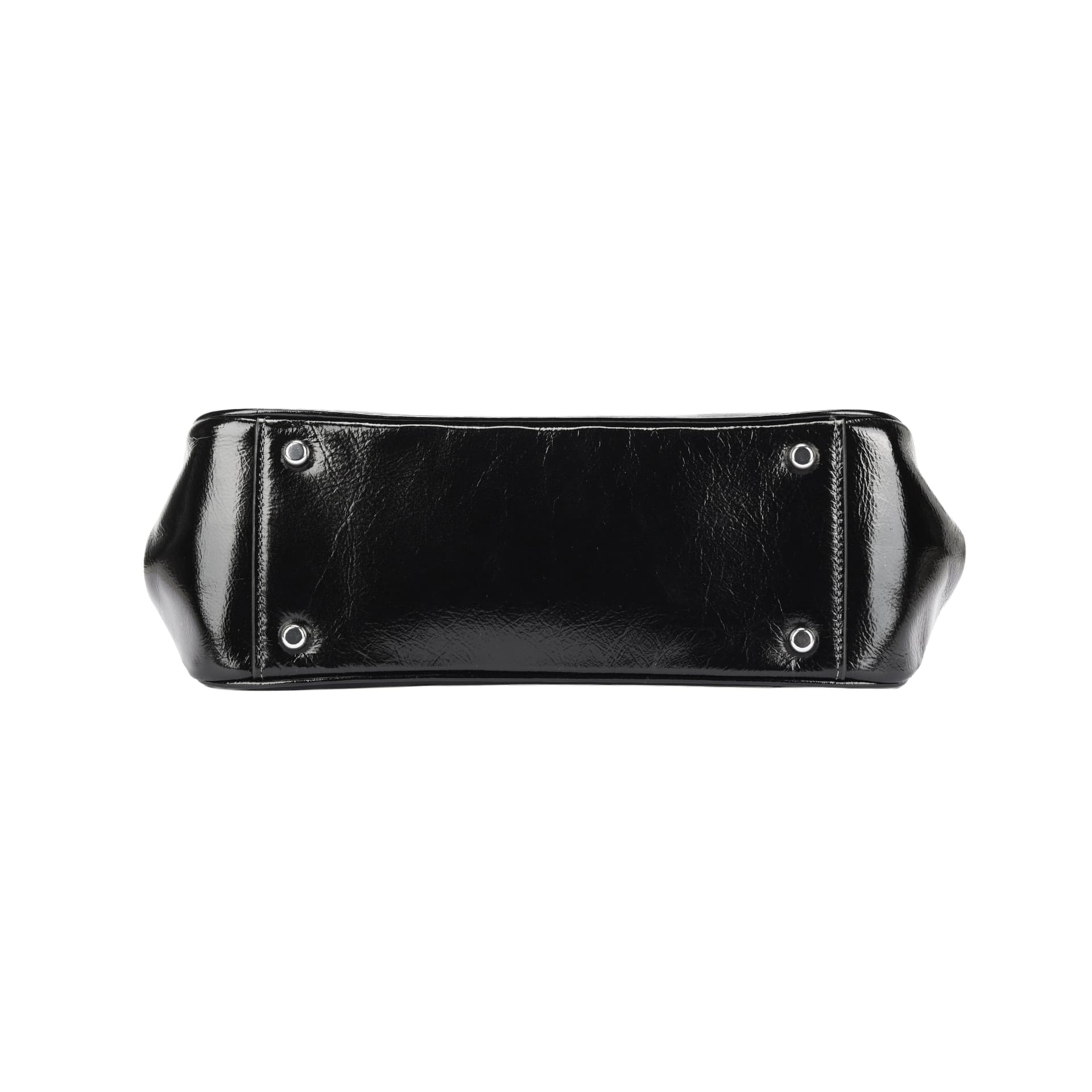 Мини-сумка COACH Сумка из коровьей кожи Baguette Bowling Bag Сумка через плечо Большая Женская Черная - изображение 5