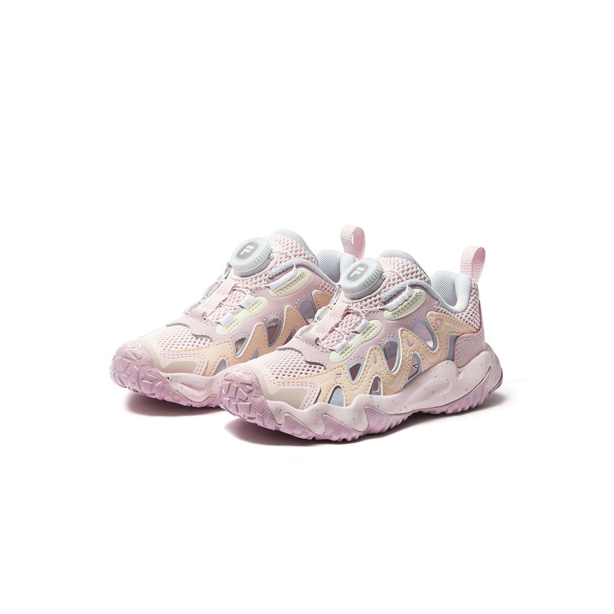 FILA KIDS Синтетическая кожа текстиль Уличная обувь Rustic Туманный Нежно-розовый Освежающий вариант Сирень Розовый - изображение 3