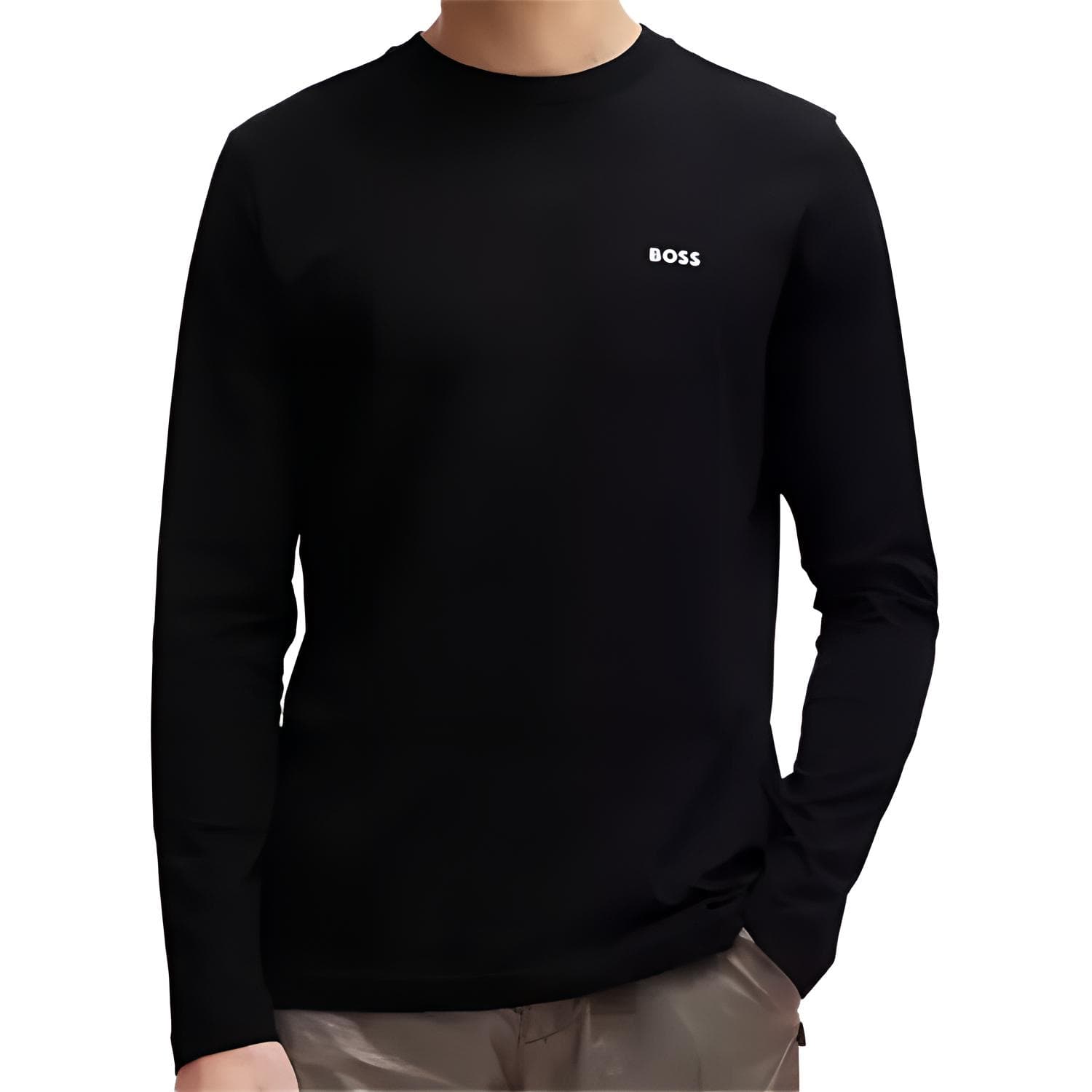 Футболка Hugo Boss Мужские Черные Рубашки - изображение 2