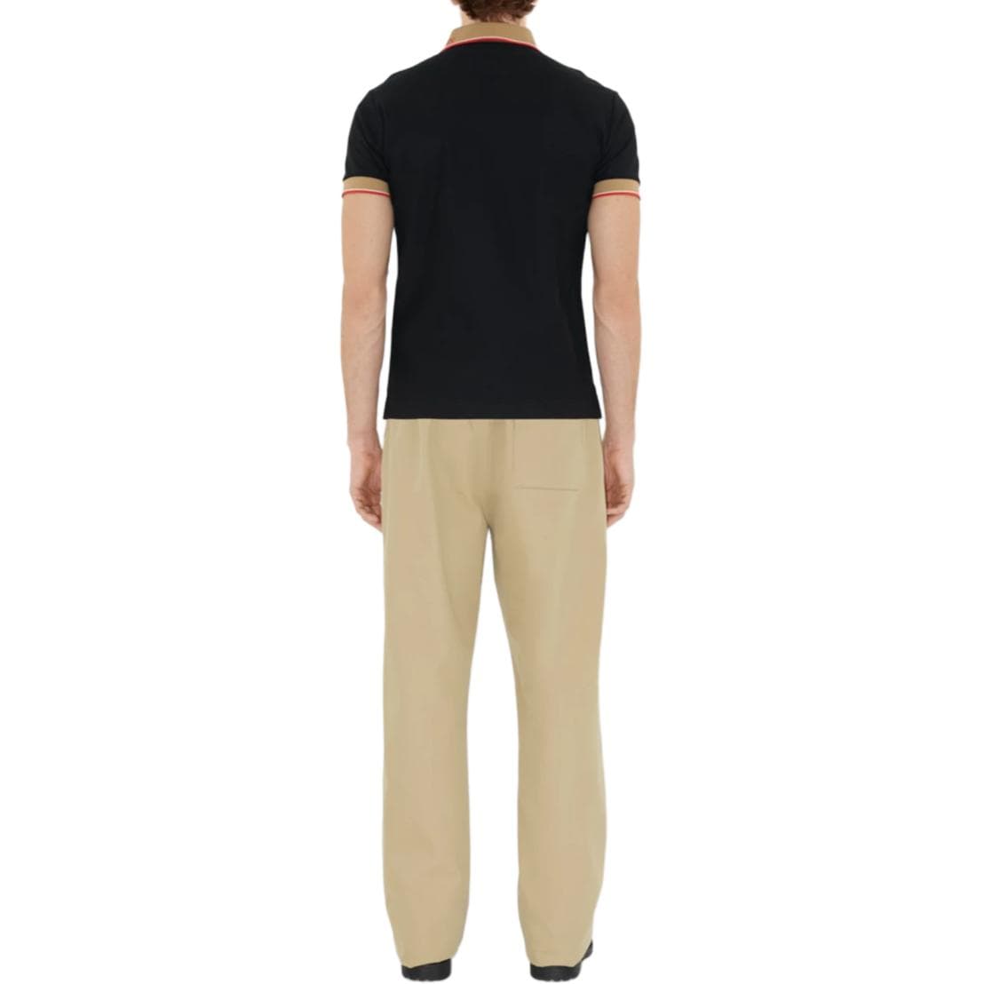 Поло Burberry SS25 Polo Классическая версия Мужской Черный - изображение 4