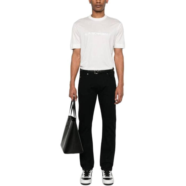 Штаны EMPORIO ARMANI Джинсы Мужские Черные - изображение 2