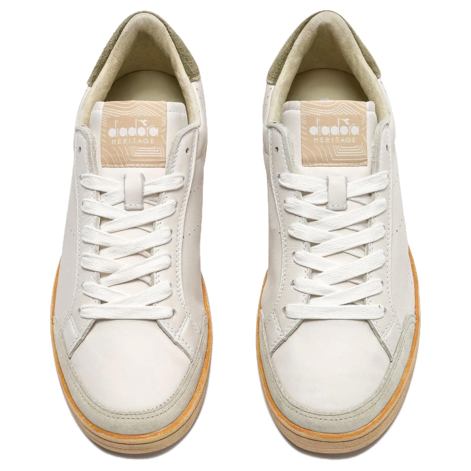 Кроссовки Diadora Heritage Скейтборд Обувь Мужская Белая - изображение 3