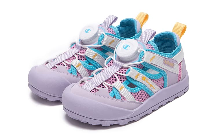 Сандалии Champion Kids Синтетическая кожа текстиль Сандалии Рассветный пурпурный Детский - изображение 2