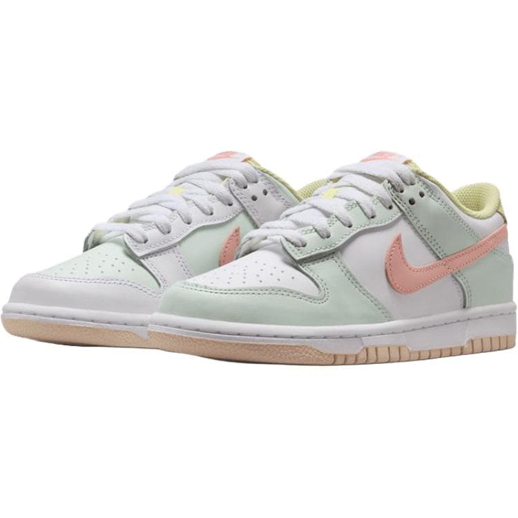Кроссовки Nike Dunk Low Топ Скейтборд Обувь Бело-зеленый Унисекс - изображение 3