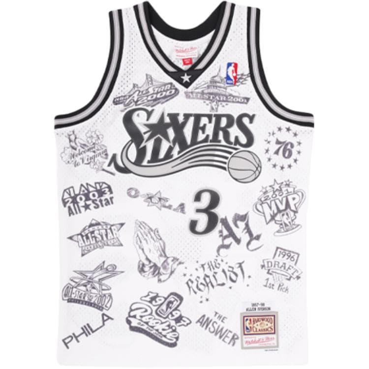 Баскетбольная майка Mitchell Ness NBA SW 76 3 - изображение 1