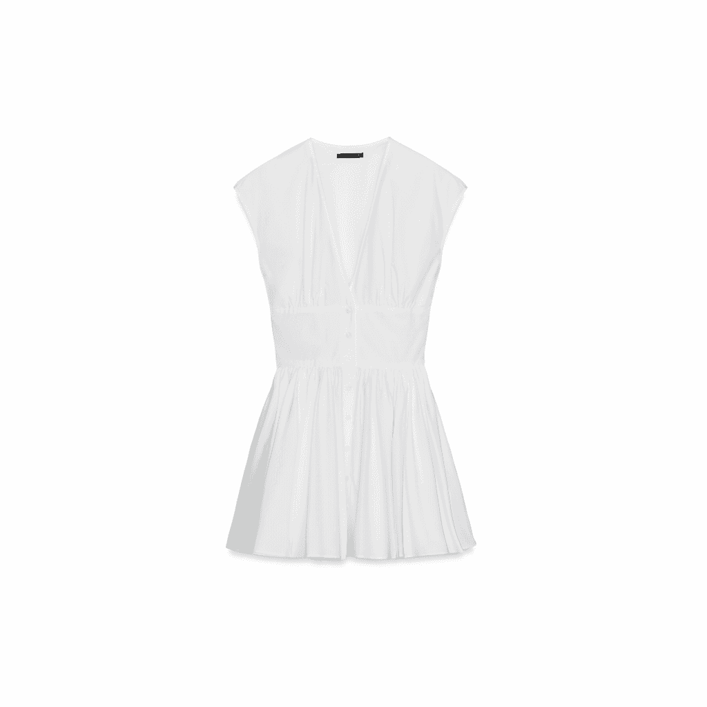 ZARA Белые Женские Платья без Рукавов - изображение 1