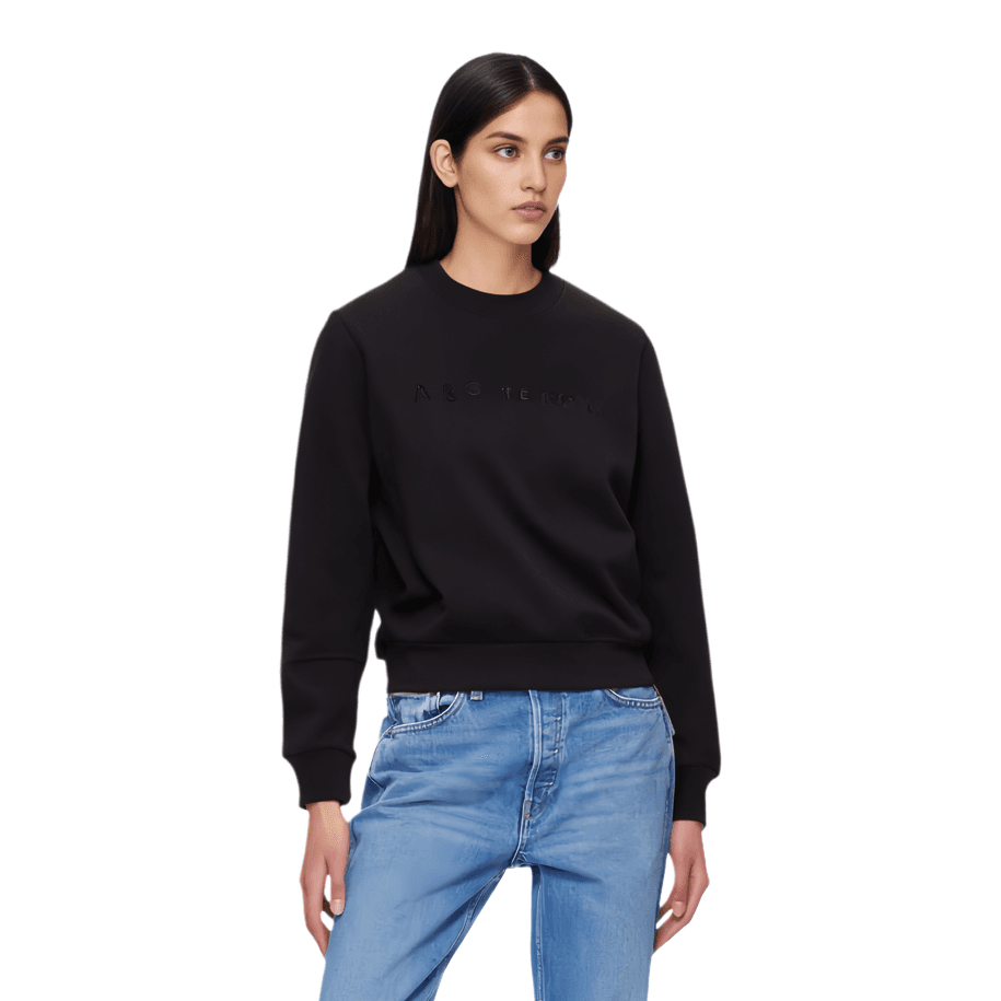 Кофта ARC'TERYX motus ARC'TERYX Word Средний Длина Женский Буква Вышивка Флисовая Подкладка Свитшот Женский Розовый - изображение 2