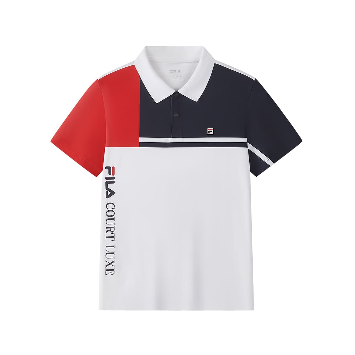Футболка FILA KIDS Выступление FPF Короткий Sleeved Поло RD Королевский синий Детский - изображение 1