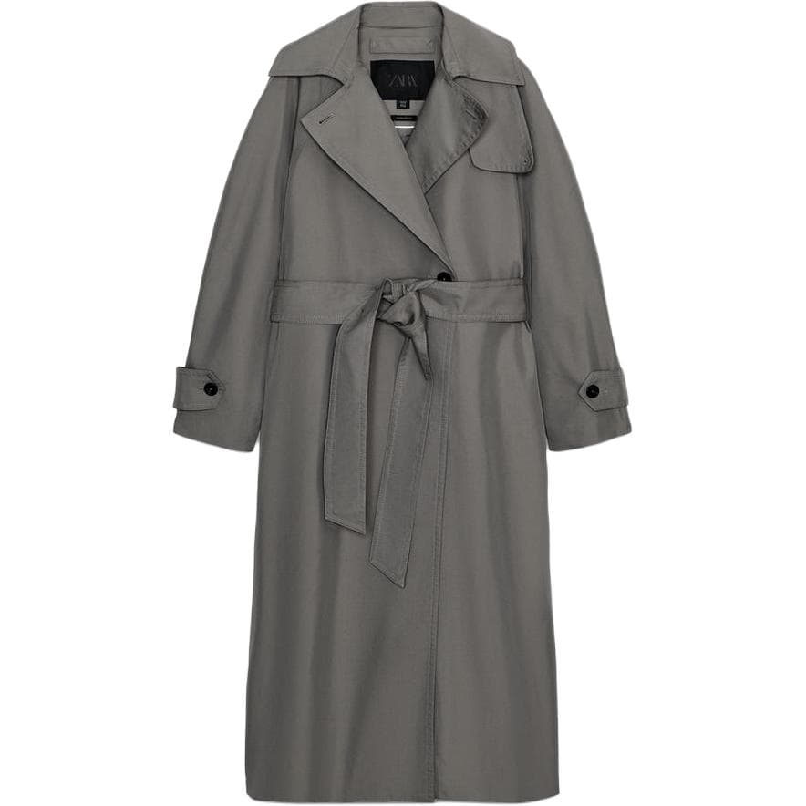 ZARA Серый Женский Тренч - изображение 1
