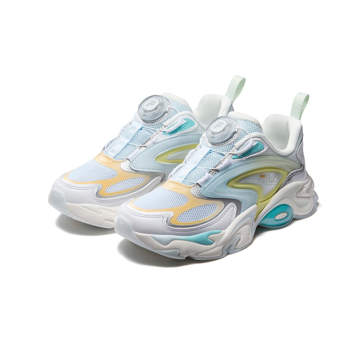 Кроссовки FILA KIDS Синтетическая кожа текстиль противоскользящие амортизация устойчивость к истиранию дышащие беговые кроссовки - изображение 3