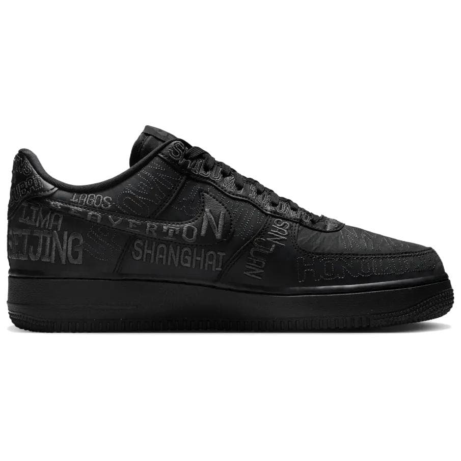 Кроссовки Nike Air Force 1 Low Топ Скейтборд Обувь Унисекс Черный - изображение 2
