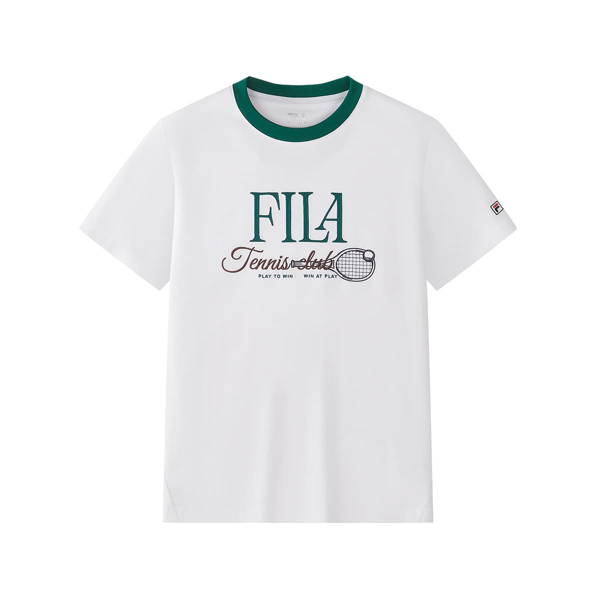 Футболка FILA KIDS Выступление FPF Нефритовый Белый Детские Рубашки - изображение 1