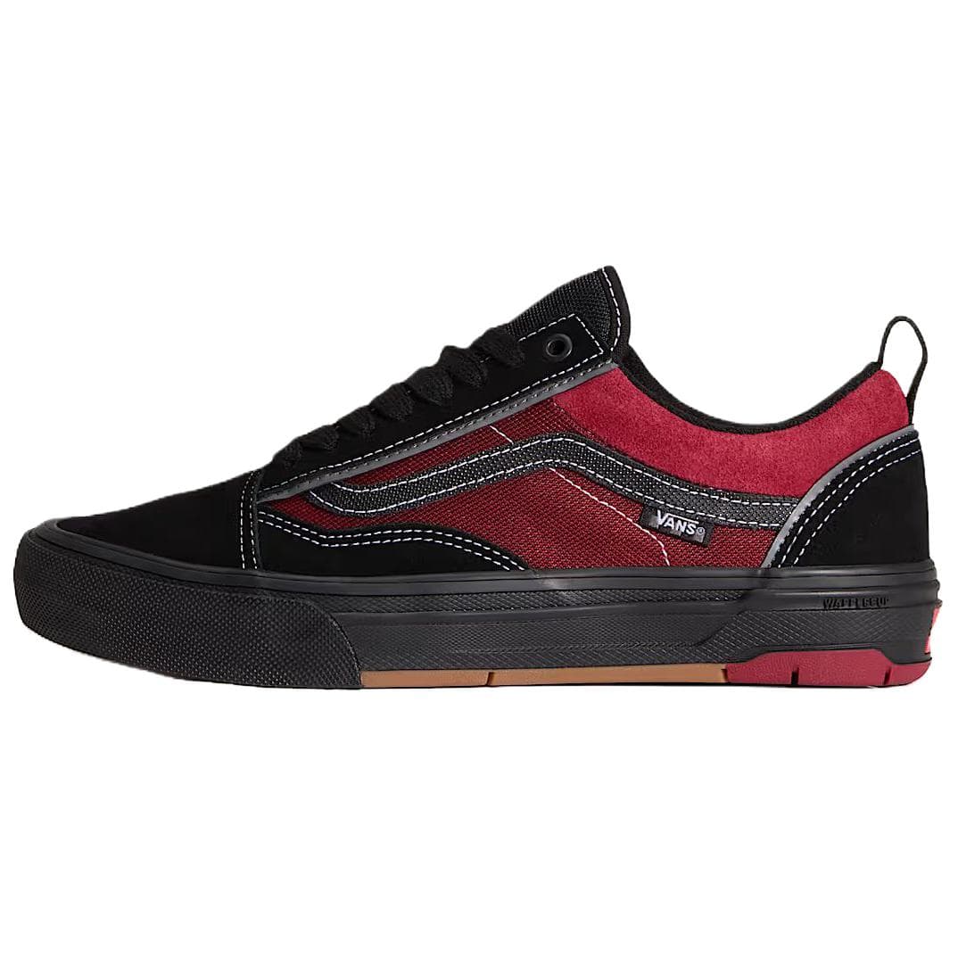 Кроссовки Vans Skate Old Skool Скейтборд Обувь Унисекс Черный Красный - изображение 1