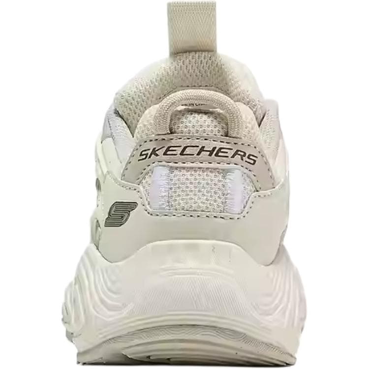 Кроссовки Skechers Kids Синтетическая кожа текстиль Отскок Дышащие Детские повседневные туфли Экрю - изображение 3