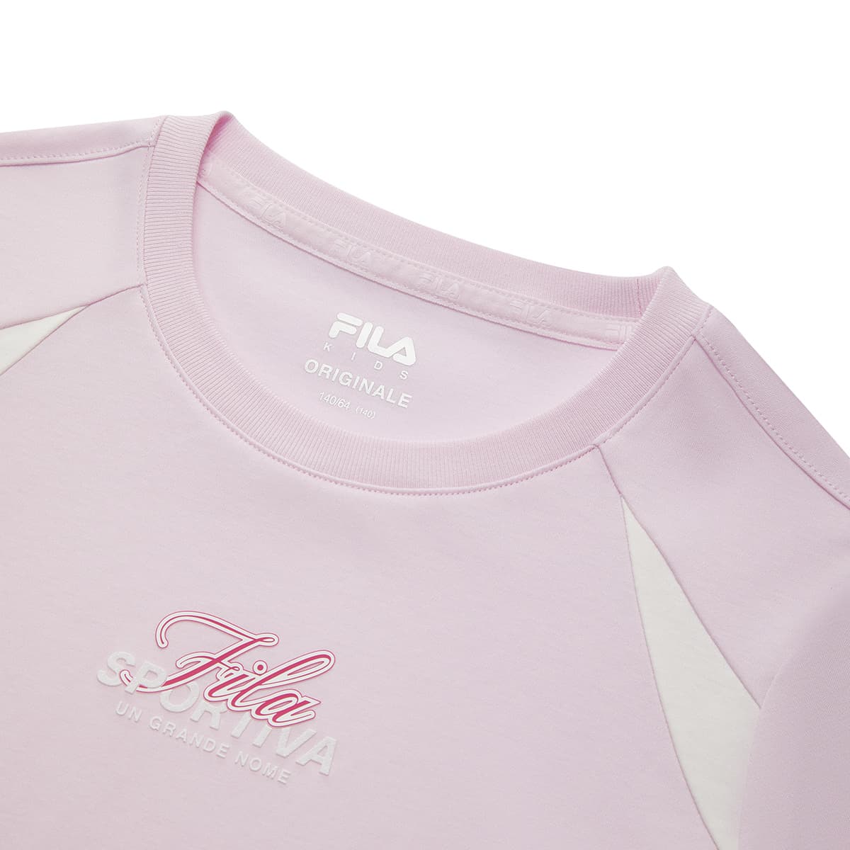 Футболка FILA KIDS Короткий рукав T-рубашка Детская Розовая Детская - изображение 3