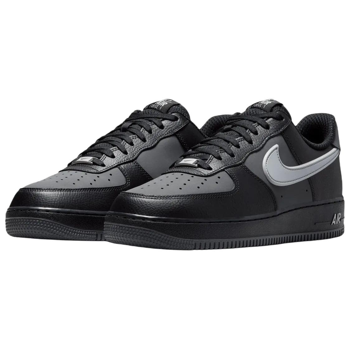 Кроссовки Nike Air Force 1 Скейтборд Обувь Унисекс Черно-серый - изображение 3